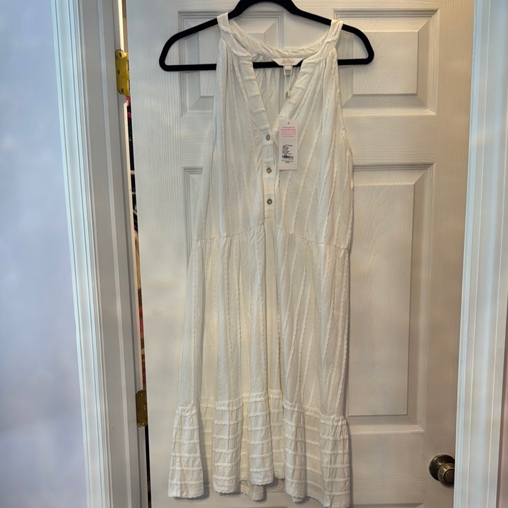 Lilly Pulitzer White Tiered Ruffled Sundress